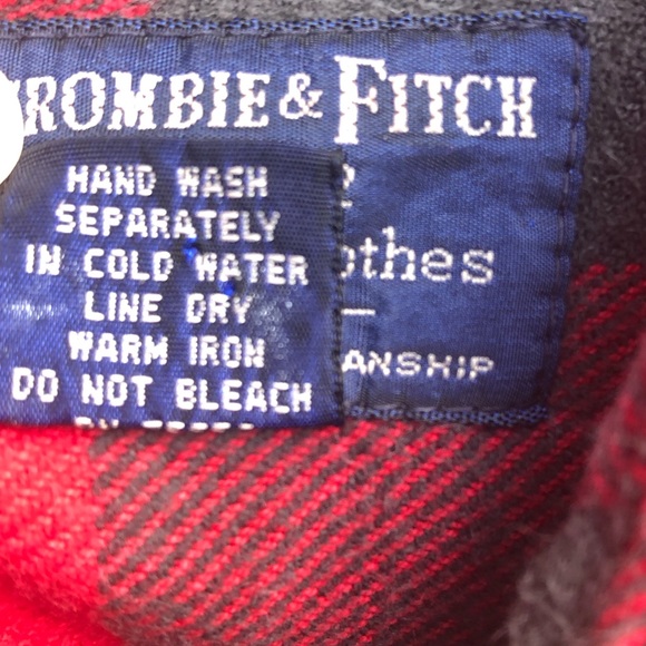 Vintage Abercrombie & Fitch Buffalo Plaid Cotton Flannel Paul Bunyan GUC - Picture 5 of 6